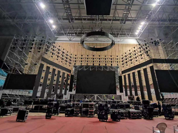 奉化設(shè)區(qū)三周年文藝晚會(huì)舞臺(tái)租賃案例