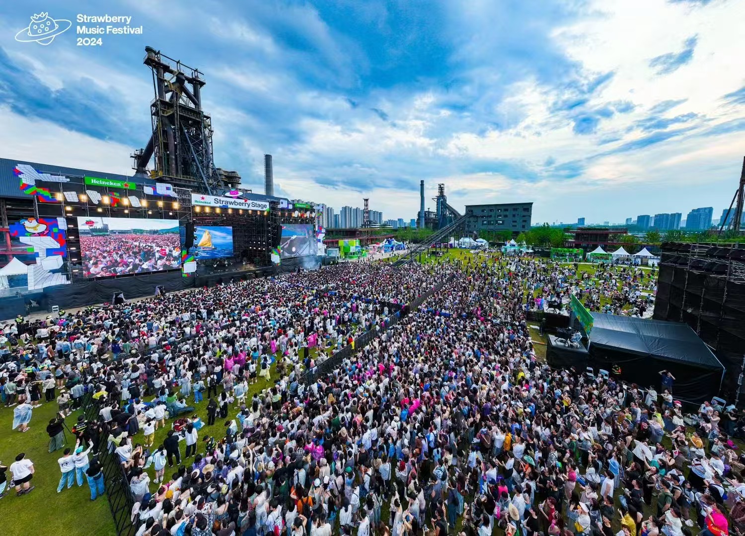 2024杭州草莓音樂節舞臺設備租賃搭建成功案例